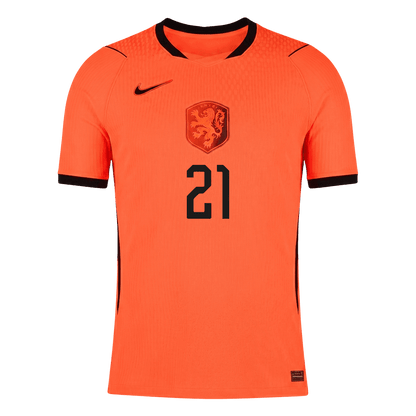Netherlands World Cup Player Version Trikot Heim 2026 F.DE JONG #21 Slim Fit