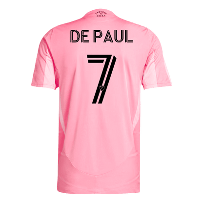 Maillot Domicile Inter Miami CF Version Joueur 2025 DE PAUL #7 Coupe Ajustée