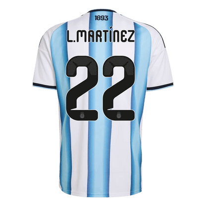 Argentina World Cup Maglia Home 2026 L.MARTÍNEZ #22 [PREMIUM]