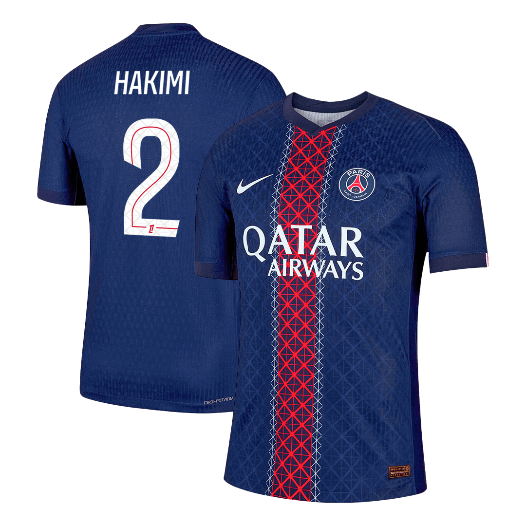 Maglia PSG versione giocatore Home 2025/26 HAKIMI #2 Slim Fit