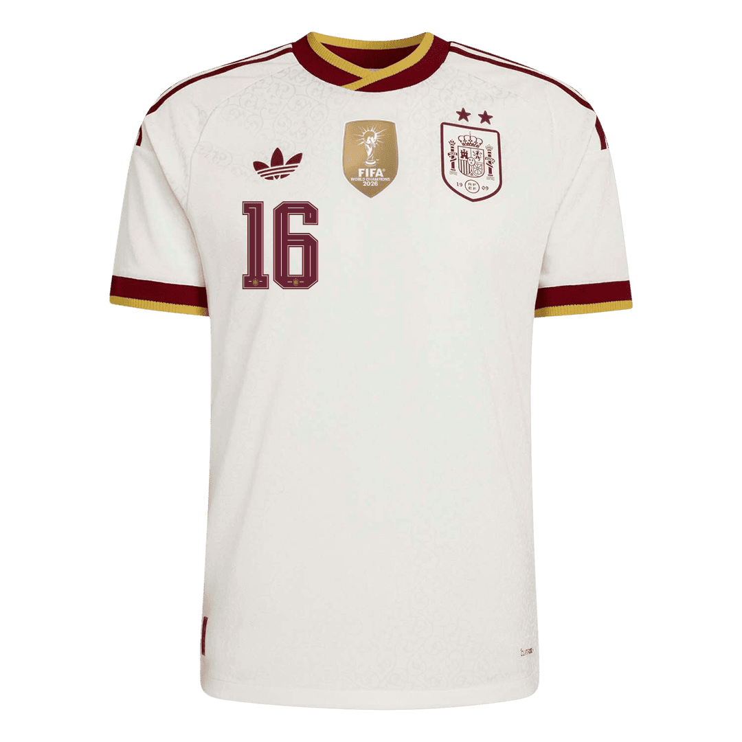[Champion Edition] Spanien Auswärtstrikot WM 2026 – RODRIGO #16 (Spielerversion)