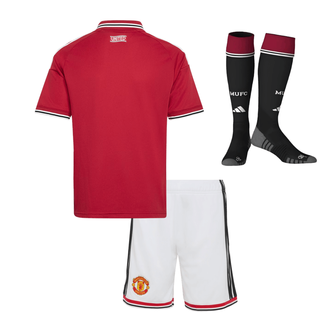 Manchester United Heimtrikot-Set mit Stutzen Kinder 2026/27