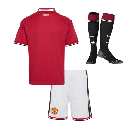 Manchester United Heimtrikot-Set mit Stutzen Kinder 2026/27
