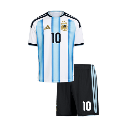 Argentina World Cup Kinder Trikot Set Heim 2026 MESSI #10 [PREMIUM] – Bild 10