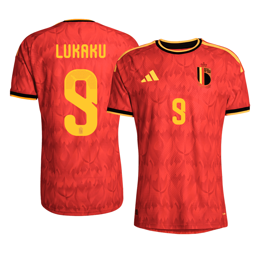 Belgium World Cup Player Version Trikot Heim 2026 LUKAKU #9 Slim Fit