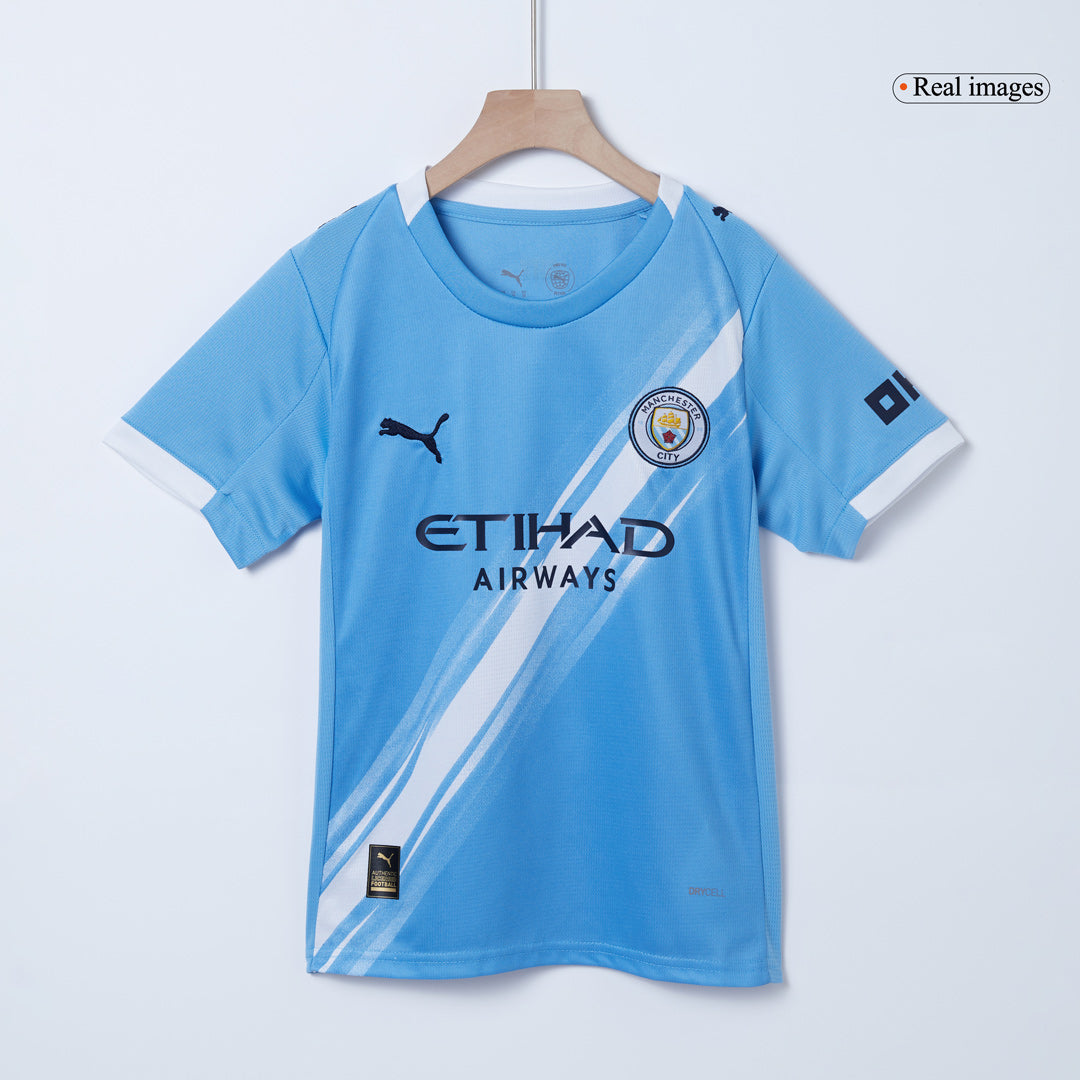 Manchester City Kinder Trikot Komplett-Set Heim 2025/26 – Bild 15