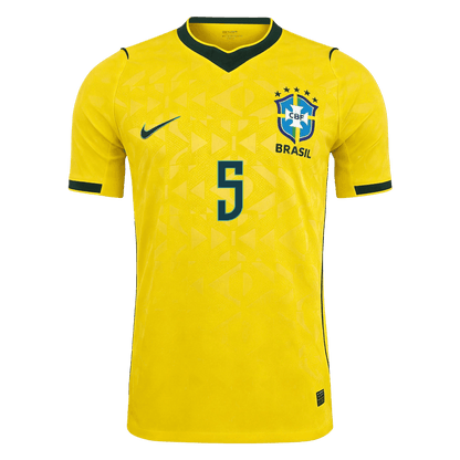 Brazil World Cup Player Version Trikot Heim 2026 CASEMIRO #5 Slim Fit
