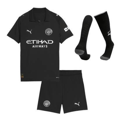 Manchester City Kinder Trikot Komplett-Set Auswärts 2025/26