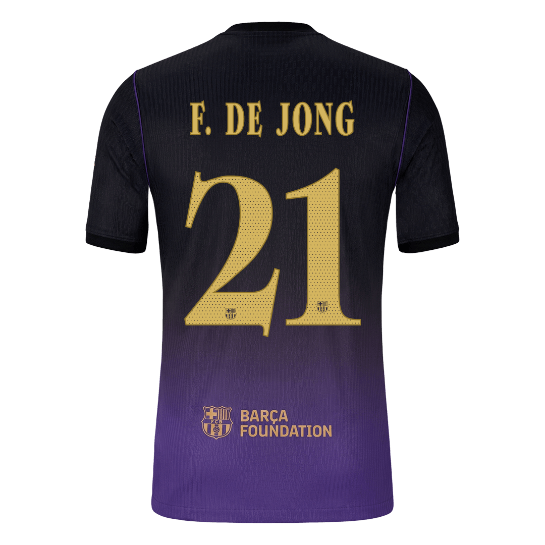 Barcelona Auswärtstrikot 2026/27 – F. DE JONG #21 – UCL (Spielerversion)