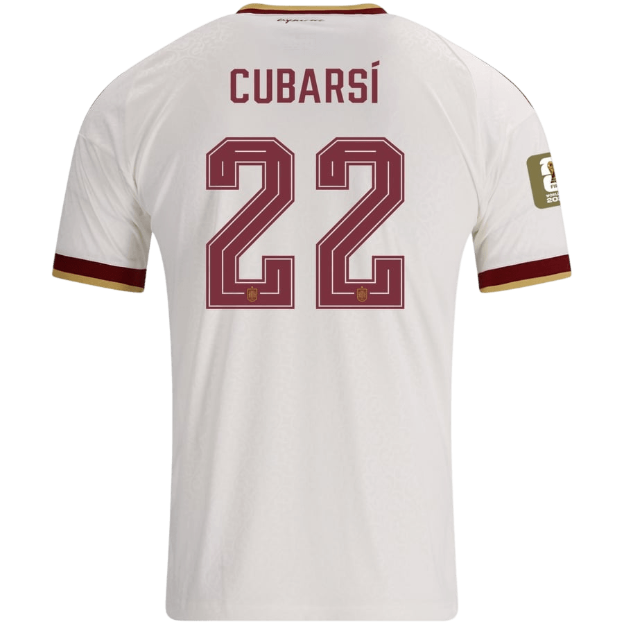 [Champion Edition] Spanien Auswärtstrikot WM 2026 – CUBARSÍ #22 (Spielerversion)