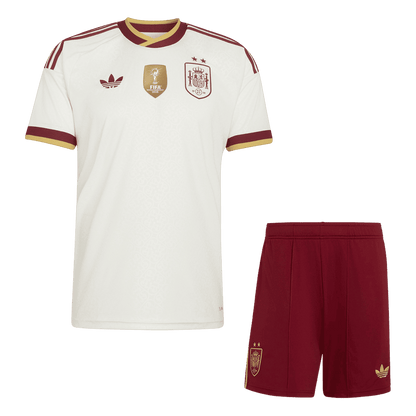 [Champion Edition] Spanien Auswärtstrikot-Set Kinder WM 2026