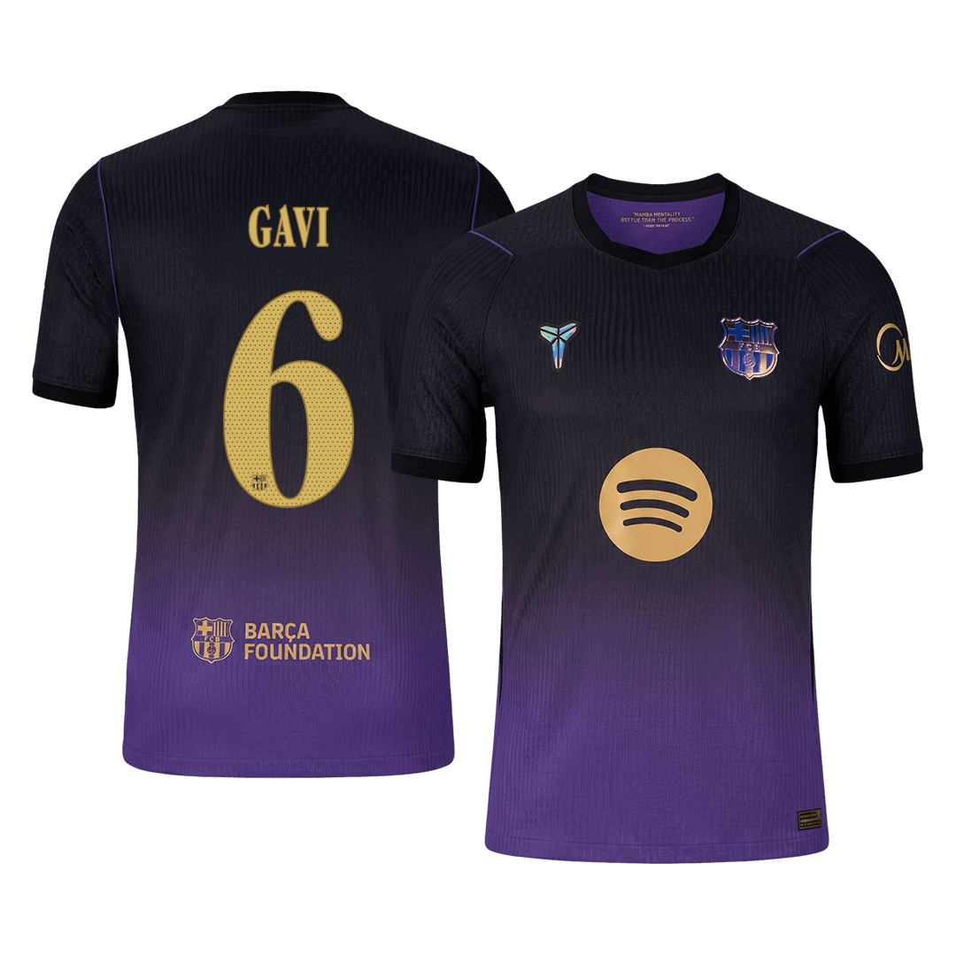 Barcelona Auswärtstrikot 2026/27 – GAVI #6 – UCL (Spielerversion)