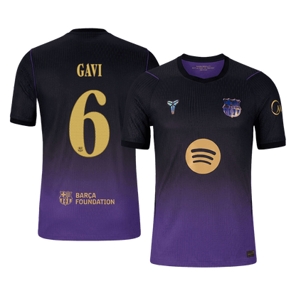 Barcelona Auswärtstrikot 2026/27 – GAVI #6 – UCL (Spielerversion)