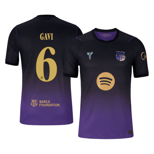 Barcelona Auswärtstrikot 2026/27 – GAVI #6 – UCL (Spielerversion)