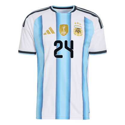 Argentina World Cup Player Version Trikot Heim 2026 E. FERNÁNDEZ #24 Slim Fit