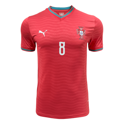 Portugal World Cup Player Version Trikot Heim 2026 B.FERNANDES #8 Slim Fit
