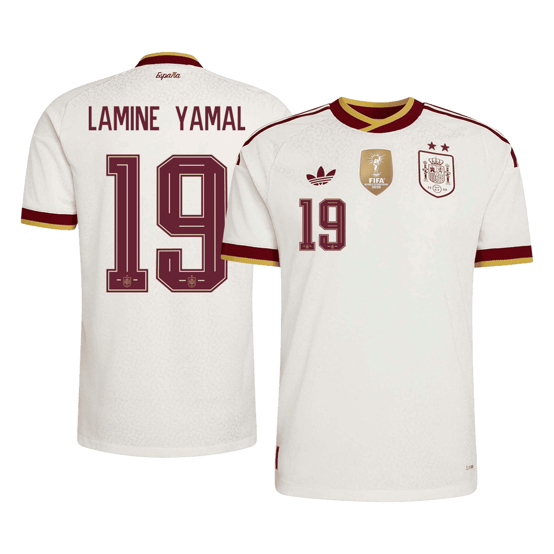 [Champion Edition] Spanien Auswärtstrikot WM 2026 – LAMINE YAMAL #19 (Spielerversion)