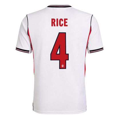 Maglia Inghilterra Mondiale 2026 Casa RICE #4