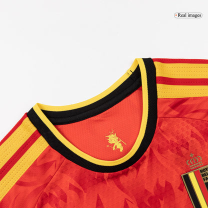 Maillot version joueur Coupe du Monde Belgique Domicile 2026 DE BRUYNE #7 Coupe ajustée