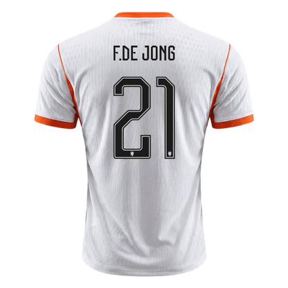 Netherlands World Cup Player Version Trikot Auswärts 2026 F.DE JONG #21 Slim Fit