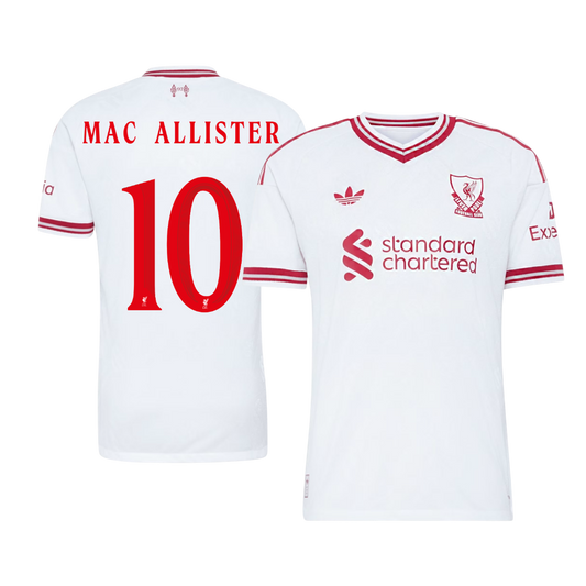 Liverpool Auswärtstrikot 2026/27 – MAC ALLISTER #10 – UCL (Spielerversion)