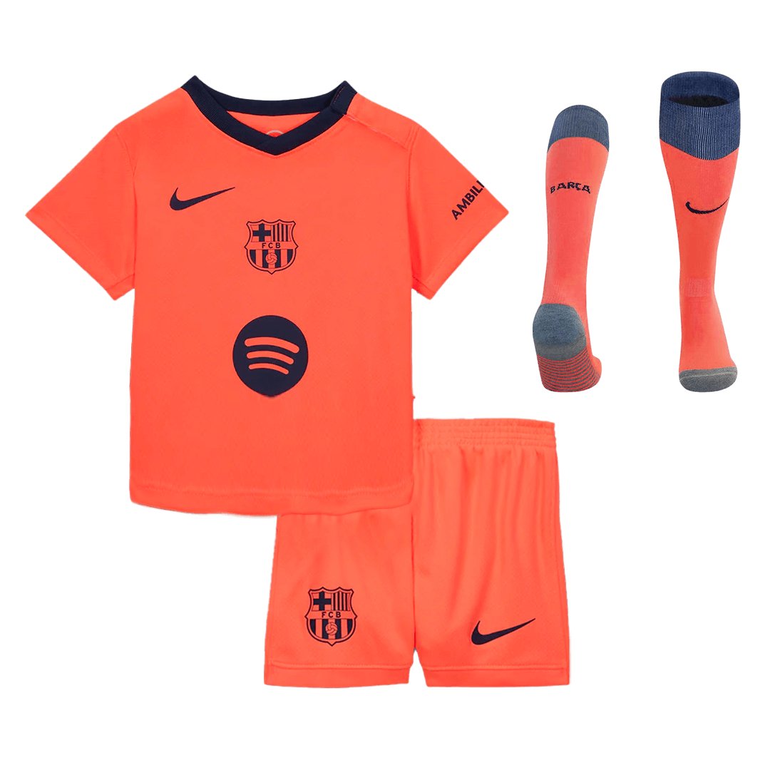 Barcelona Kinder Trikot Komplett-Set Drittes Auswärts 2025/26