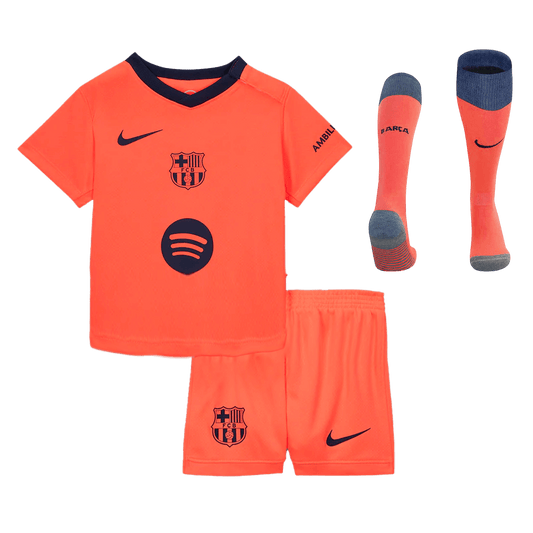 Barcelona Kinder Trikot Komplett-Set Drittes Auswärts 2025/26