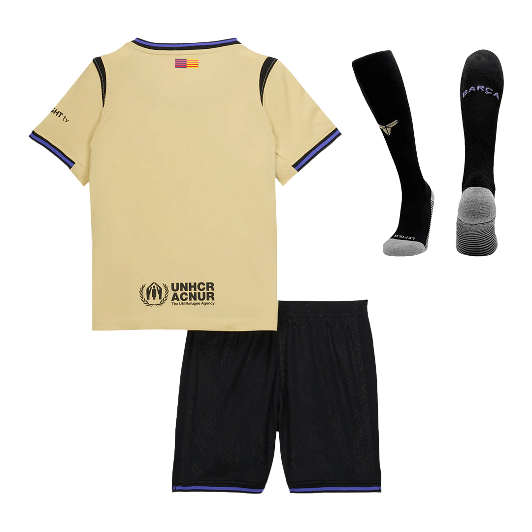 Barcelona Kinder Trikot Komplett-Set Auswärts 2025/26 – Bild 13