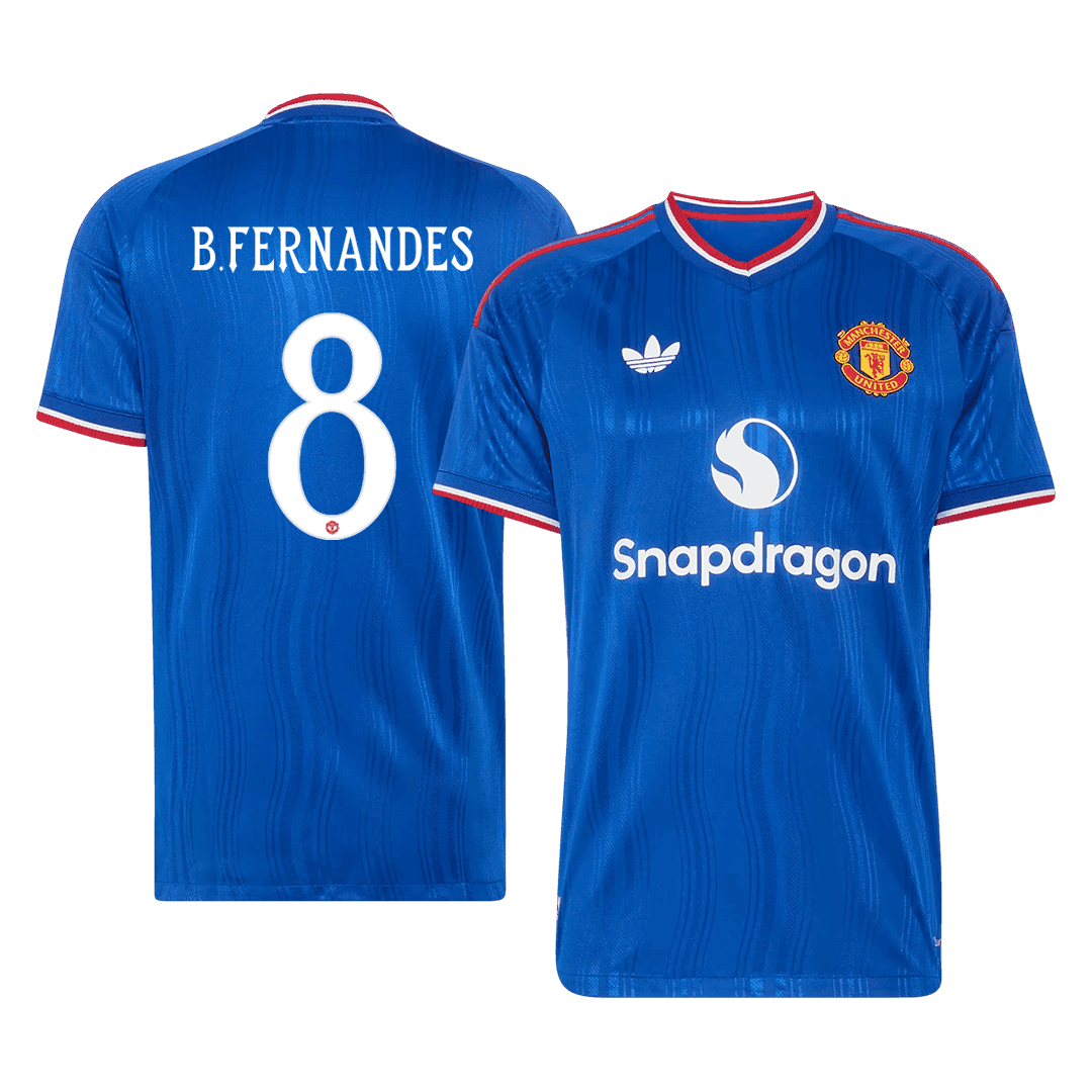 Manchester United Auswärtstrikot 2026/27 – B. FERNANDES #8 – UCL (Spielerversion)