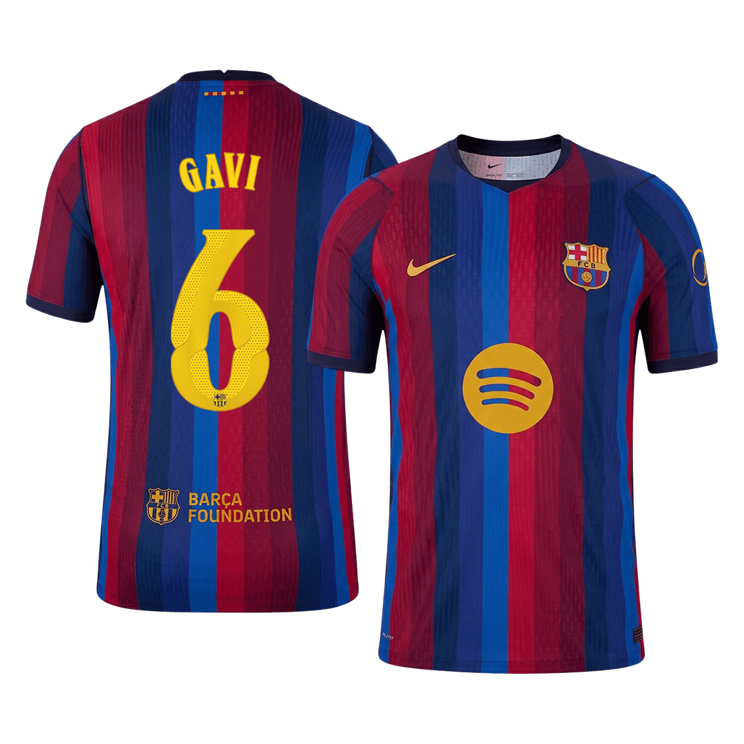Barcelona Heimtrikot 2026/27 – GAVI #6 – UCL (Spielerversion)