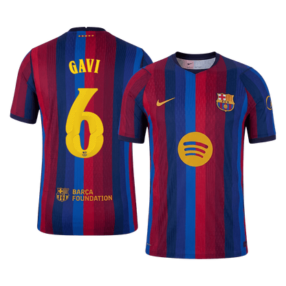 Barcelona Heimtrikot 2026/27 – GAVI #6 – UCL (Spielerversion)