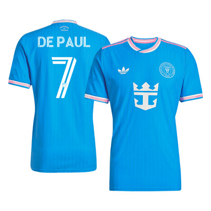 Inter Miami CF Player Version Trikot Drittes Auswärts 2025 DE PAUL #7 Slim Fit