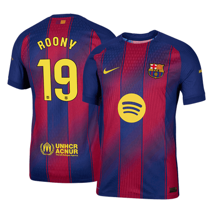 Maglia Barcellona Player Version Home 2025/26 ROONY #19 Slim Fit