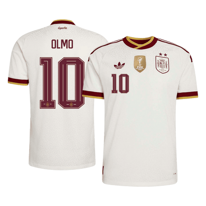 [Champion Edition] Spanien Auswärtstrikot WM 2026 – OLMO #10 (Spielerversion)
