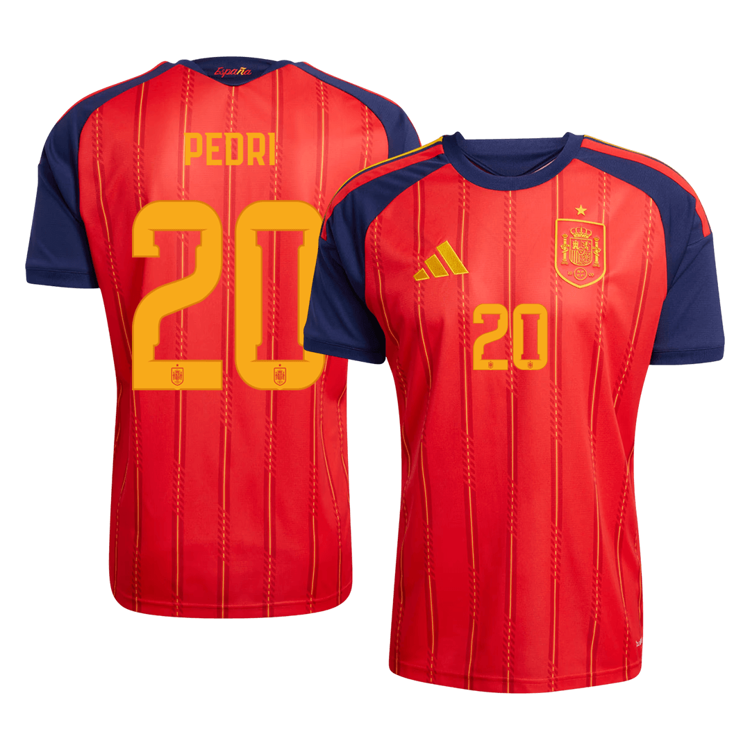 Maillot domicile Espagne Coupe du Monde 2026 PEDRI #20 [PREMIUM]