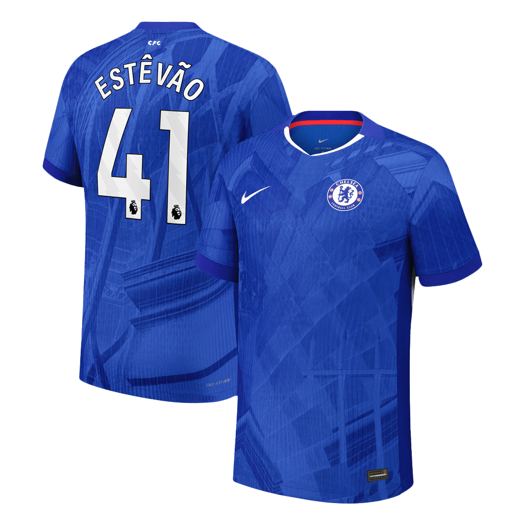 Chelsea Maglia Player Version Home 2025/26 ESTÊVÃO #41 Slim Fit