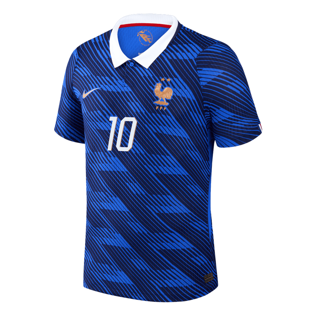 France Coupe du Monde Joueur Version Maillot Domicile 2026 MBAPPE #10 Coupe Slim