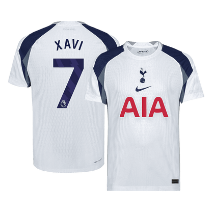 Maillot Tottenham Hotspur Version Joueur Domicile 2025/26 XAVI #7 Coupe Ajustée