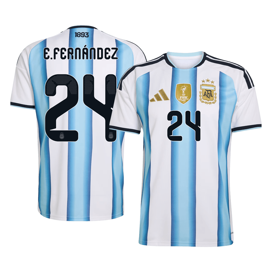 Argentina World Cup Trikot Heim 2026 E. FERNÁNDEZ #24 [PREMIUM]