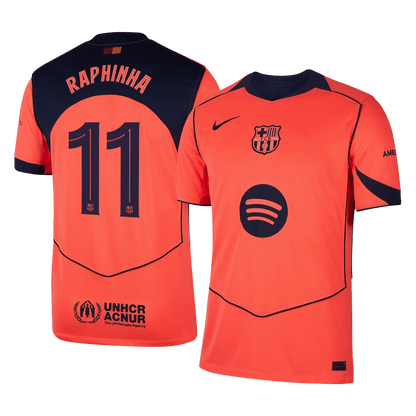 Maglia Barcellona Terza Trasferta 2025/26 UCL RAPHINHA #11