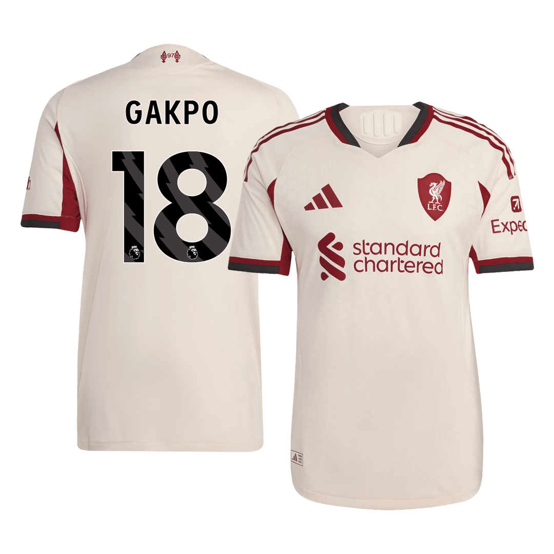 Liverpool Player Version Trikot Auswärts 2025/26 GAKPO #18 Slim Fit