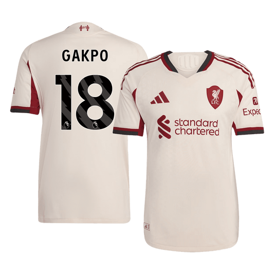 Liverpool Player Version Trikot Auswärts 2025/26 GAKPO #18 Slim Fit