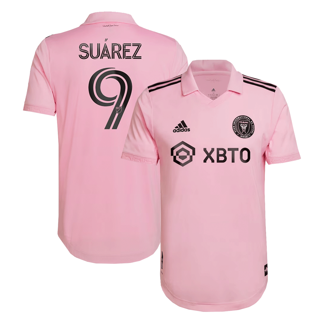 Maillot Domicile Inter Miami CF Version Joueur 2022 SUÁREZ #9 Coupe Slim