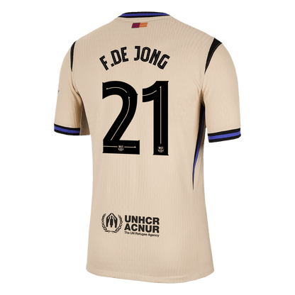 Barcelona Player Version Trikot Auswärts 2025/26 UCL F.DE JONG #21 Slim Fit