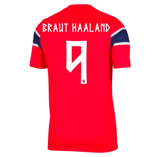 Norway World Cup Player Version Trikot Heim 2026 BRAUT HAALAND #9 Slim Fit